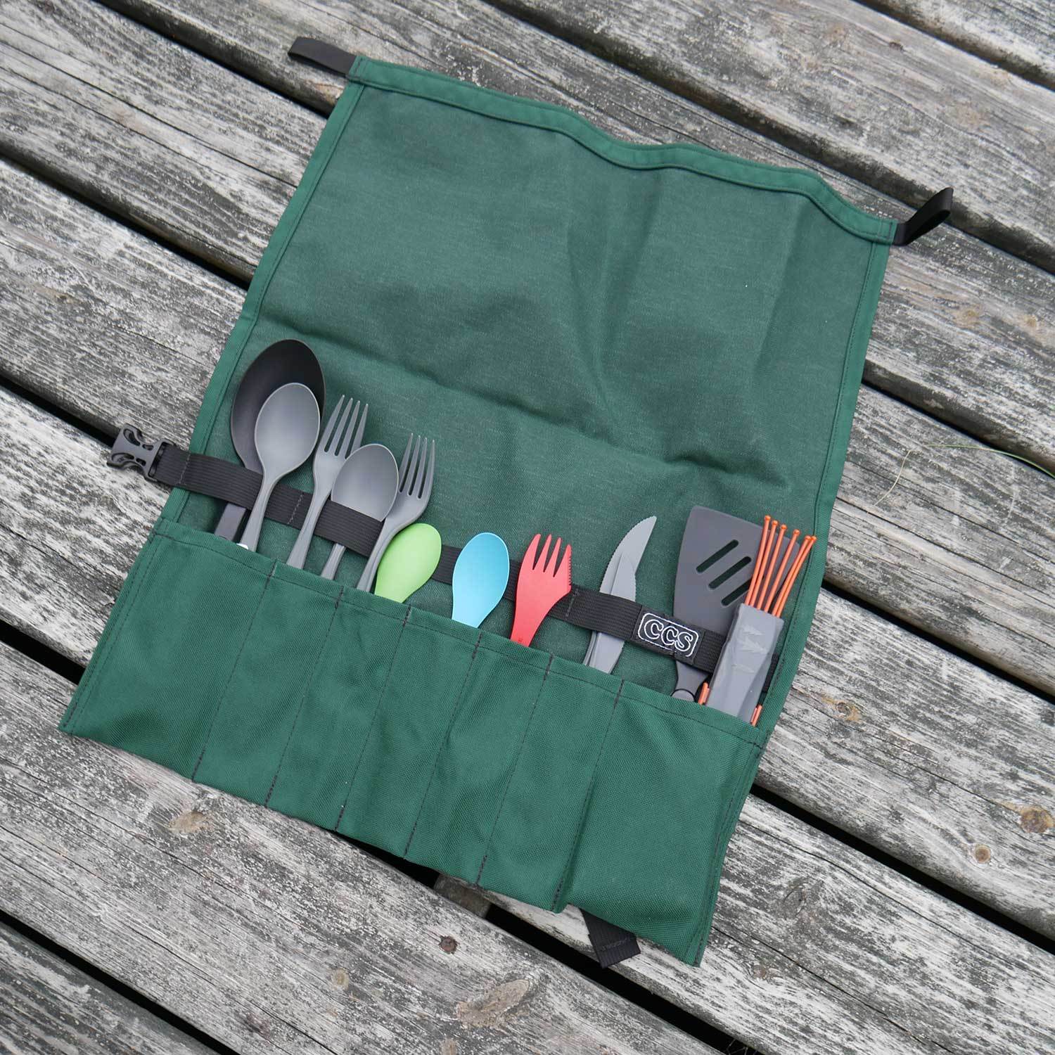 Utensil Roll Up By Ccs, Camp Kitchen Organizer