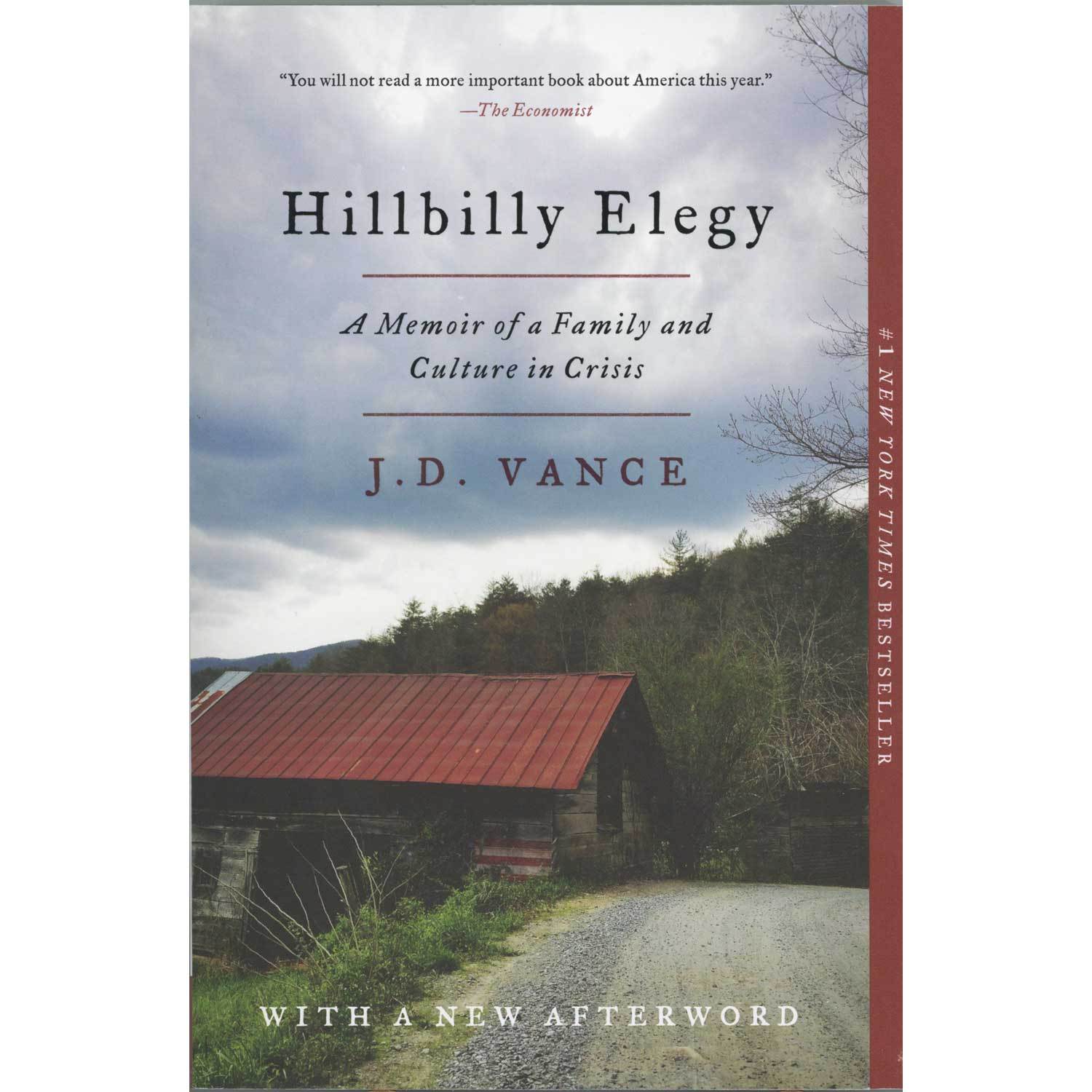 Hillbilly Elegy By J.D.Vance | Boundary Waters Catalog