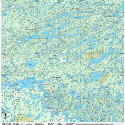  True North Cloth Map Quetico West By True North