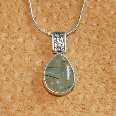  Prehnite Pendant