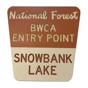 BWCA Snowbank Lake Sign 