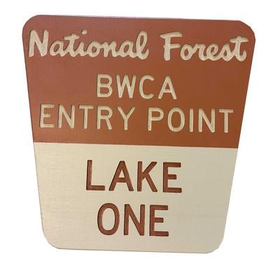  Bwca Lake One Sign