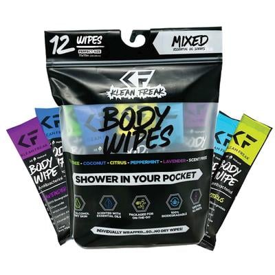 Klean Freak Body Wipes Variety 12 pack 